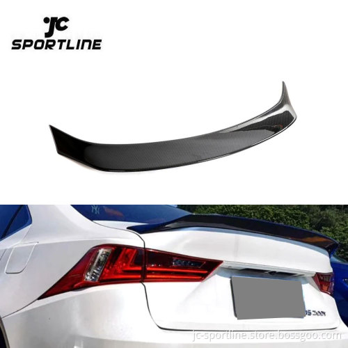 Prepreg Dry Carbon Fiber Rear Spoiler Wing for LEXUS IS 4-Door 2014-2020